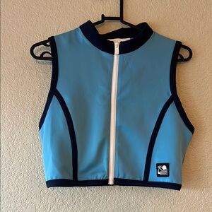 STAUD x New Balance Alaskan Blue crop top size medium NWT